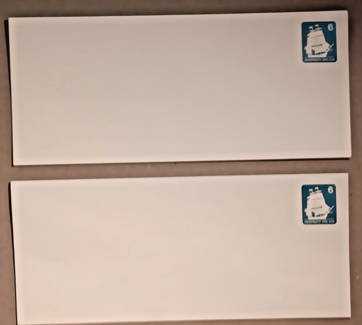 TWO 1985 Scott# U609 6c Non Profit Org Postage Envelopes # 10