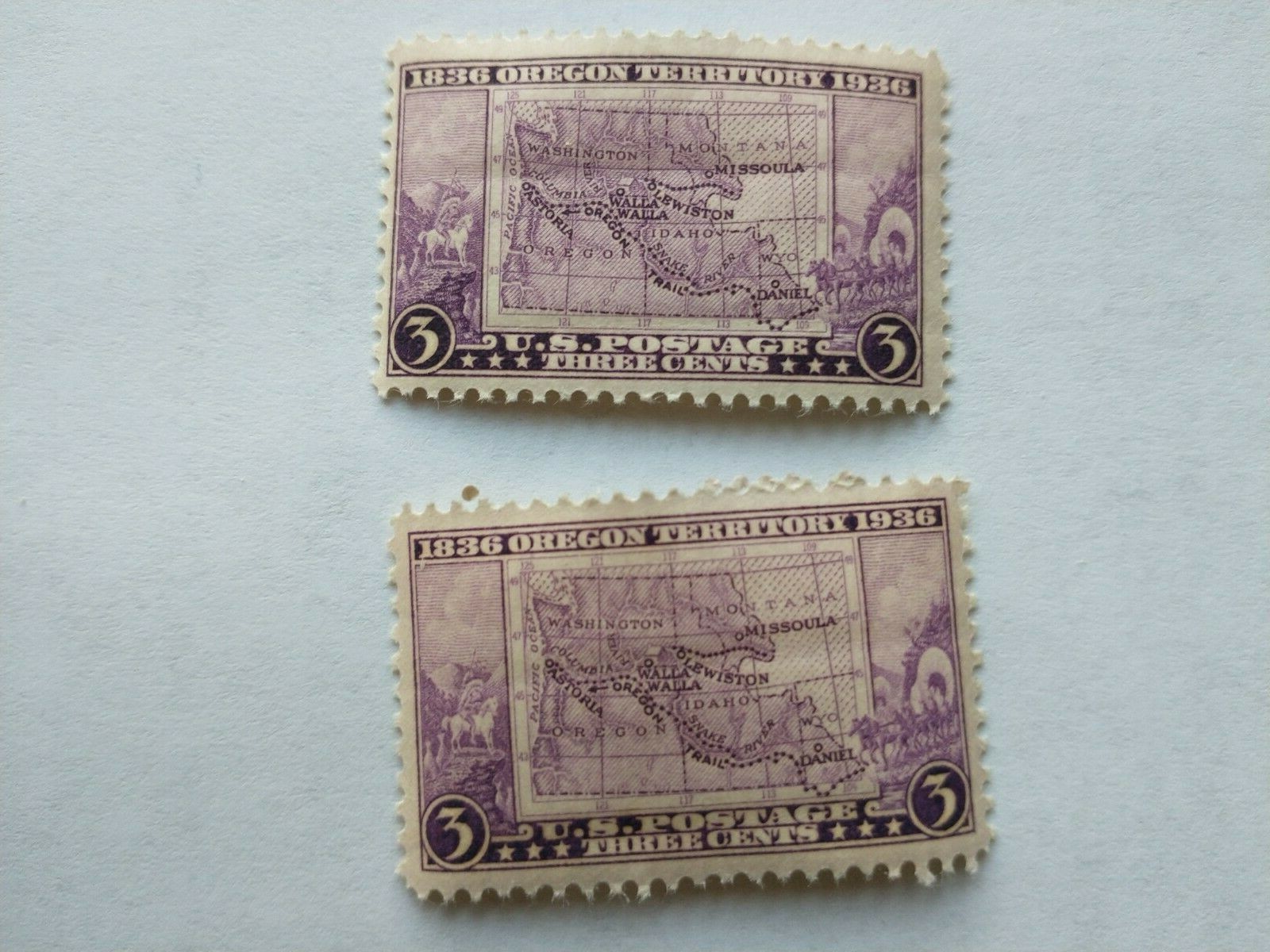 Lot of 2 – Scott # 783 Oregon Territory Unused FREE SHIPPING