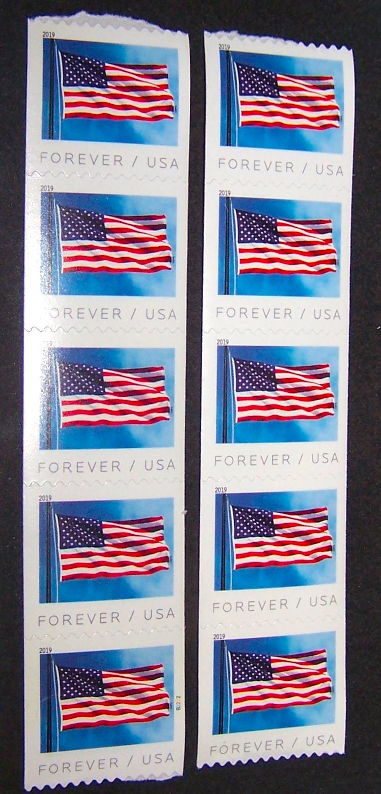 10 Forever Stamps – Brand New 2019 from coil MNH