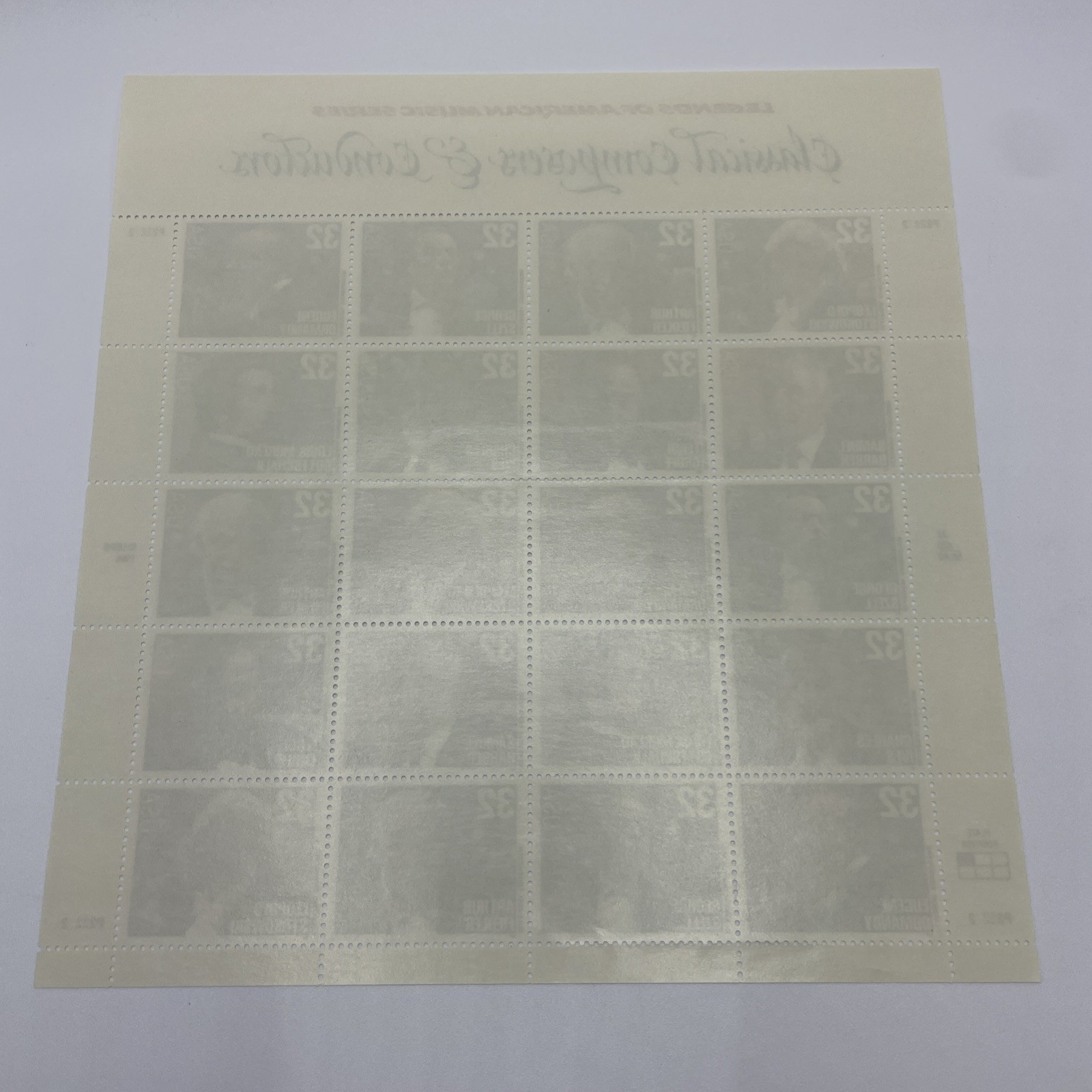 Lot 3 USPS Stamps MNH Sheets American Music Series: Opera, Jazz, Composers