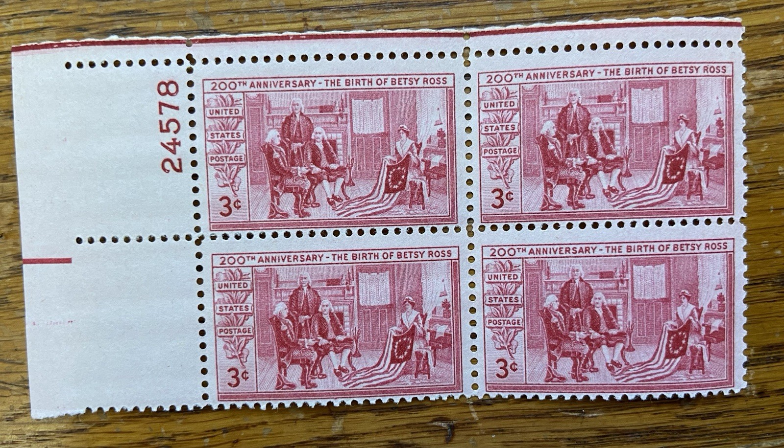 US POSTAGE STAMPS “WASHIGTON&BICENTENNIAL” LOT/7 FULL SHEET & PLATE BLOCKS-MNH