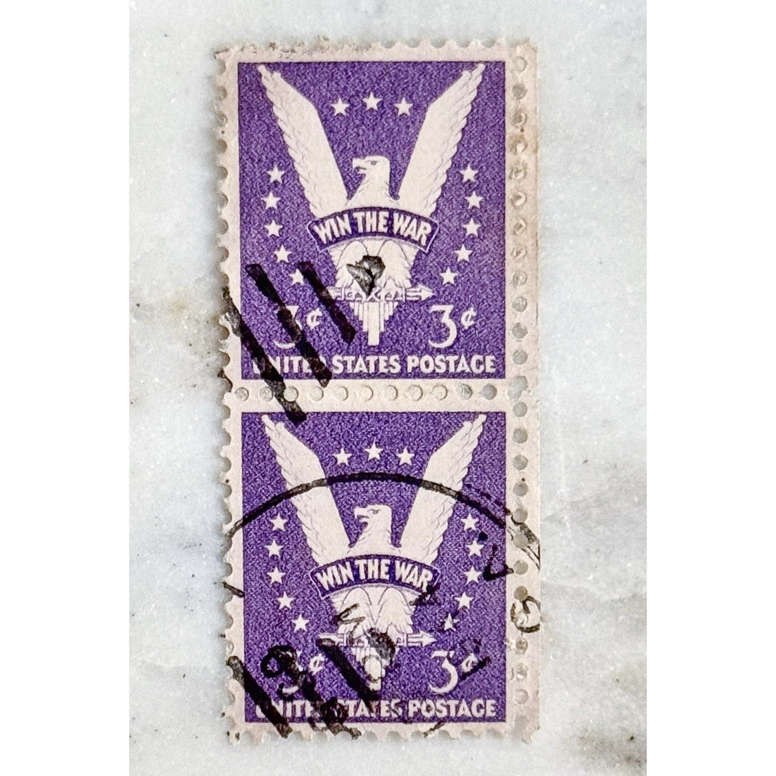 1942 Win The War 3 Cent US Postage Stamps