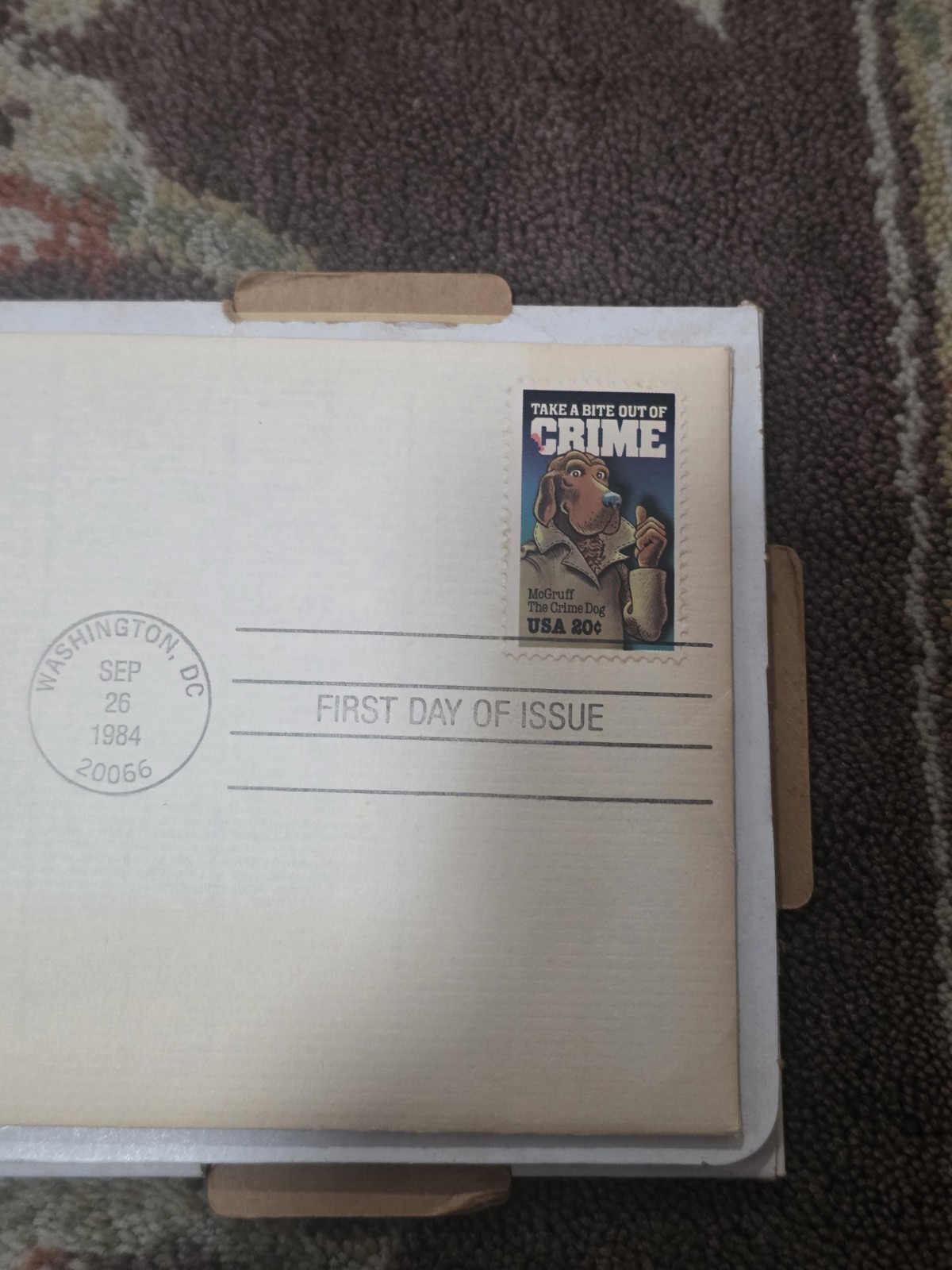 CRIME PREVENTION SAFE NEIGHBORHOOD IST ISSUE 1984 USPS 24KT GOLD STAMP SET E2