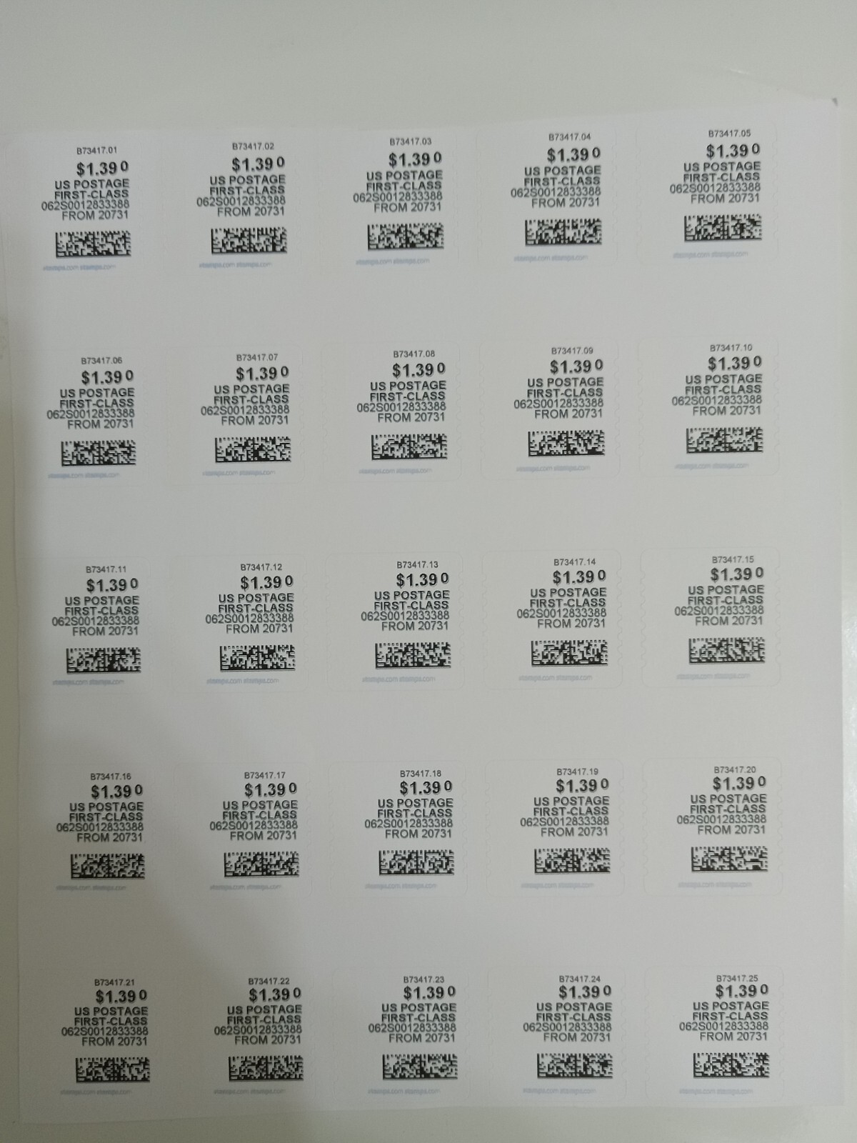 Discount Stamps 200 $1.39 Cent Postage. Fast Two Business Days Shipping Time!