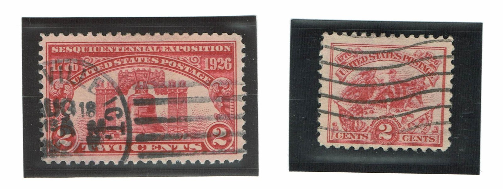 SCOTT 627 & 629 – LIBERTY BELL AND BATTLE OF WHITE PLAINS – USED