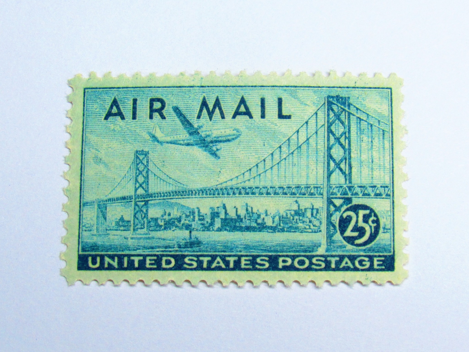 PSE Certified Stamp! 1947 U.S. POSTAGE Air Mail Mint OGnh 25¢ Stamps STP-141-IB