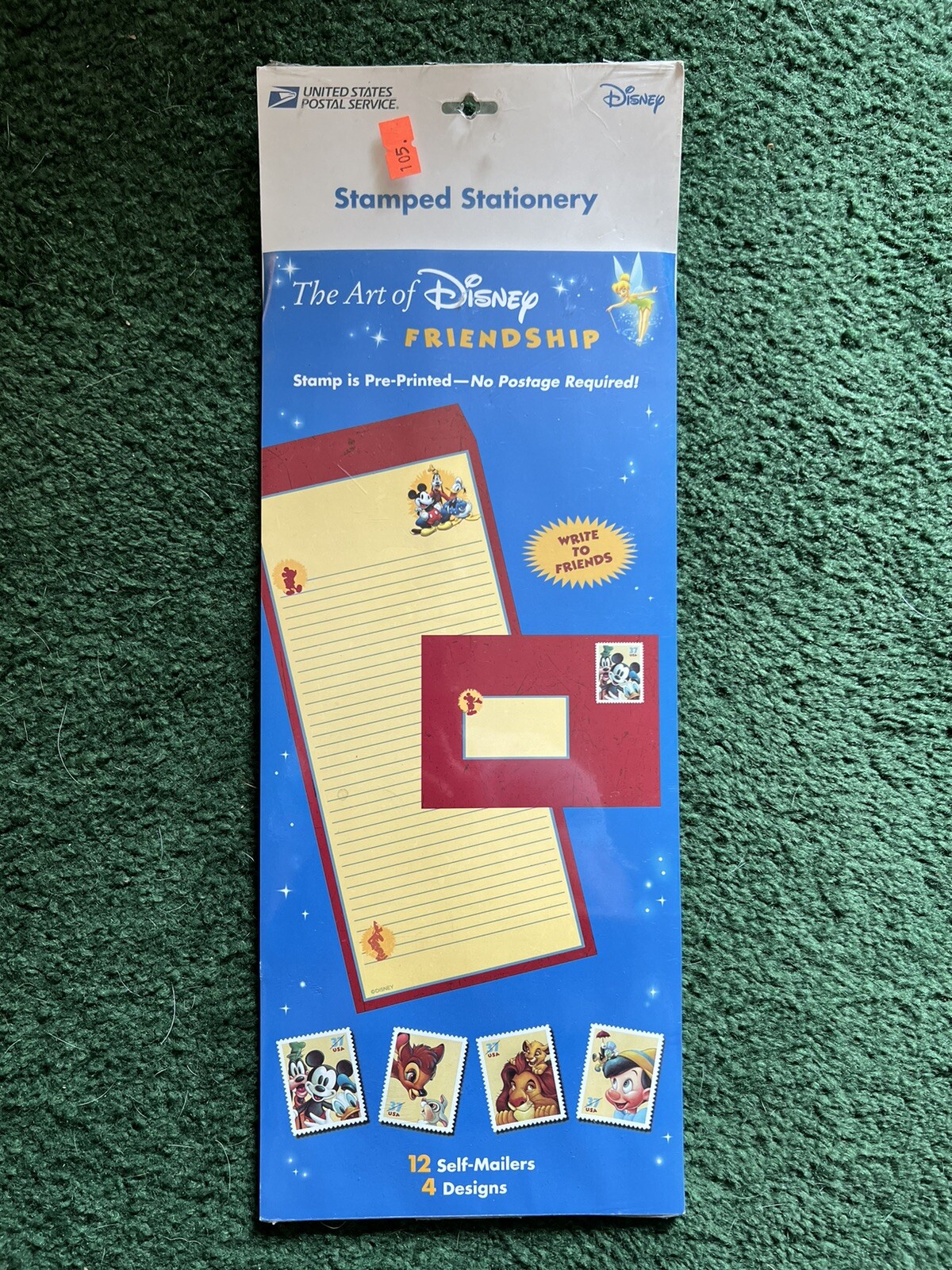 The Art of Disney-Friendship-12 Self Mailers-4 Designs-List Price Value= $14.95