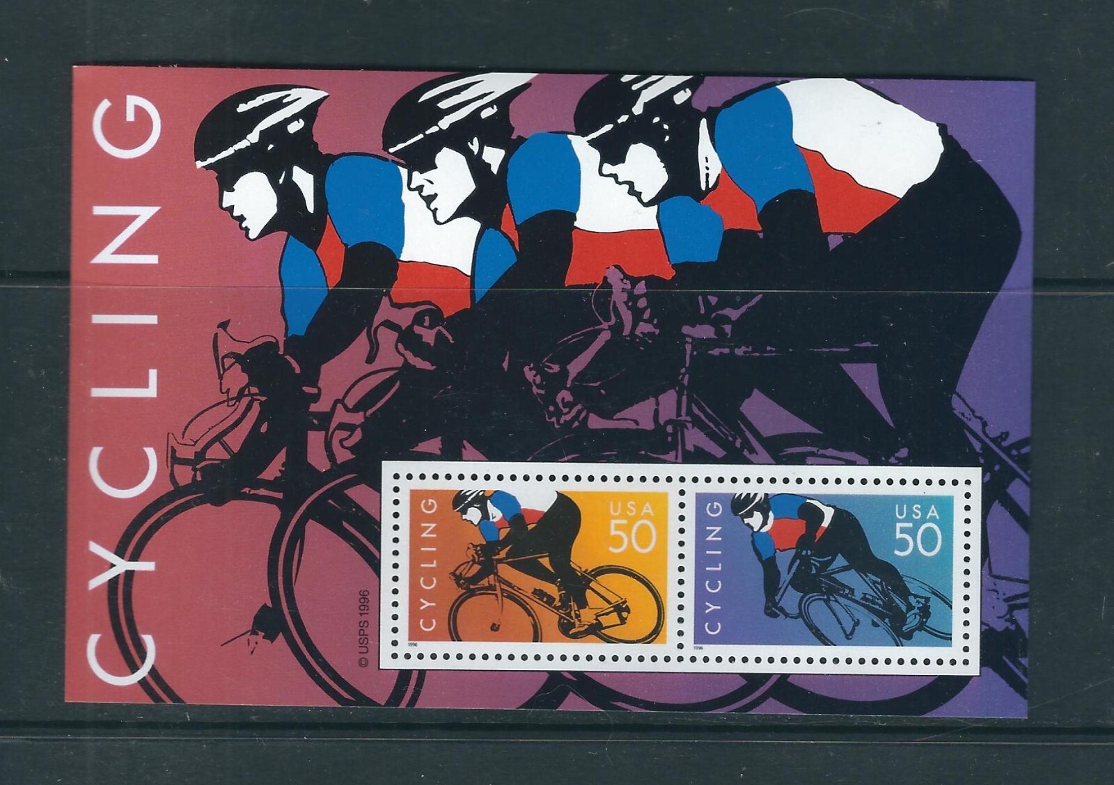 USA SC # 3119 Cycling . Souvenir Sheet . MNH