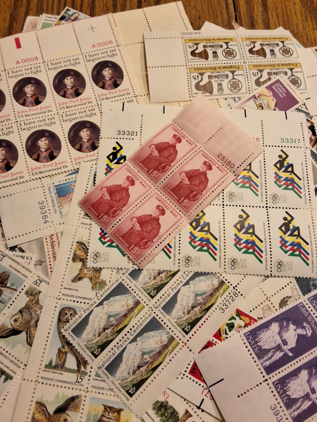 $145.00 ++ FV Unused U.S. 15 Cent Stamps MNH Take A Look + Free Ship