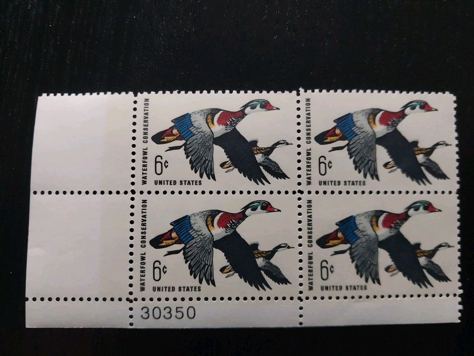 Block Of Stamps Waterfowl Conservation 6 Cents Un Postage Unused