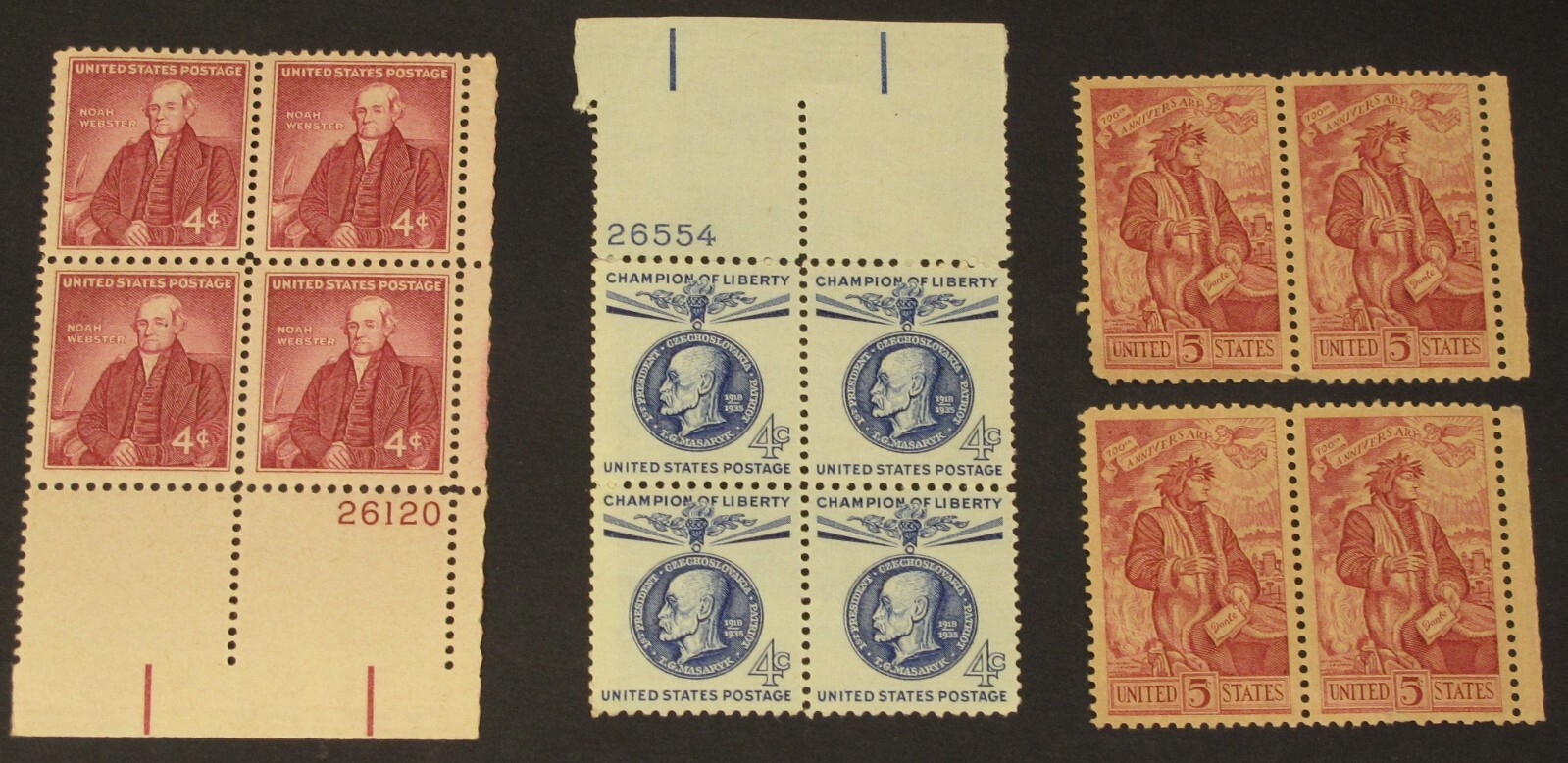 Bundle of 3 US 4 and 5 Cent US Postage Stamps #1121 #1147 #1268