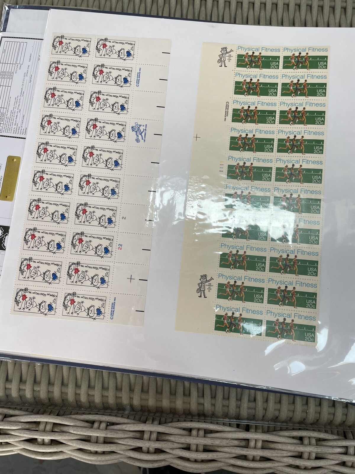 Lot of 284 Twenty Cent U.S. Postage Stamps (See Attached Pictures)