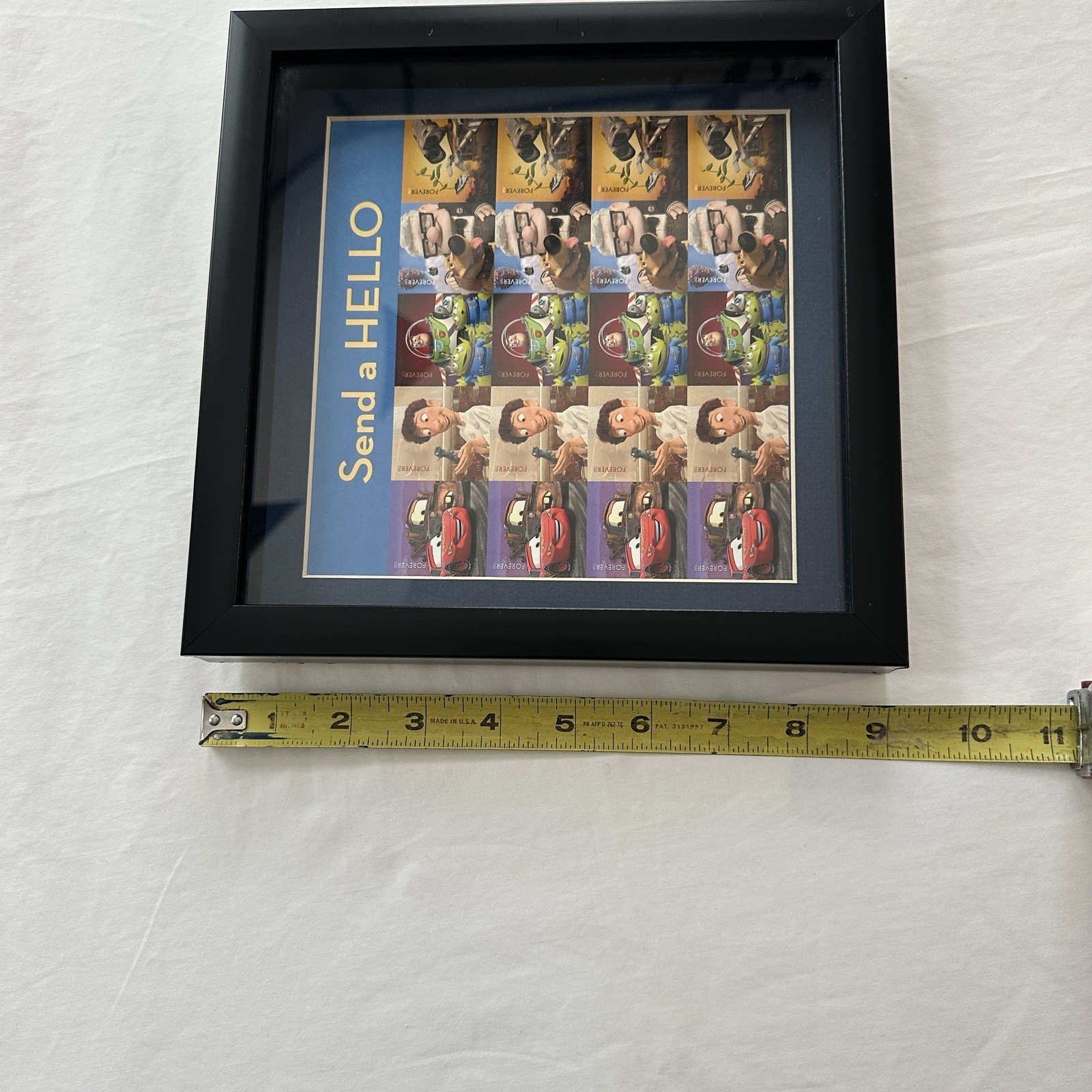 Disney Cars Ratatouille Toy Story Up Wall-e Send A Hello Stamps Framed Proffess