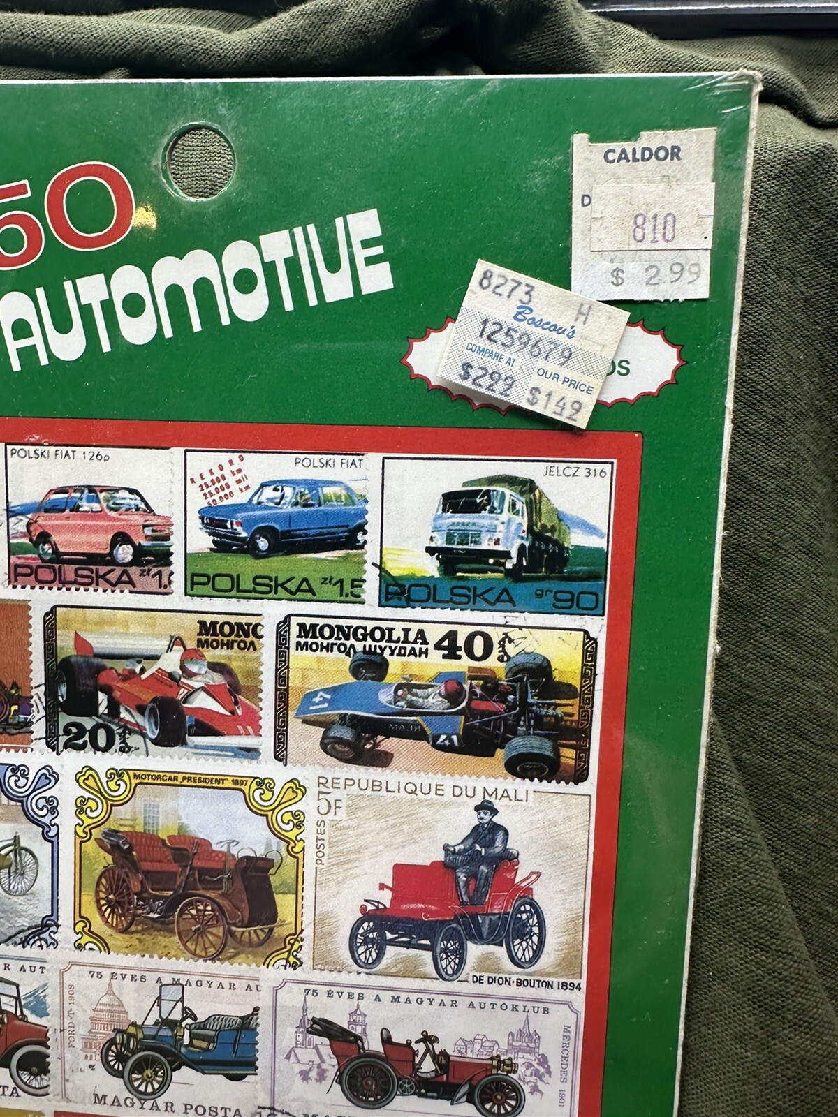 LOT OF 50 AUTOMOBILE STAMPS – CARS FERRARI BENZ PEUGEOT PHANOMOBILE etc