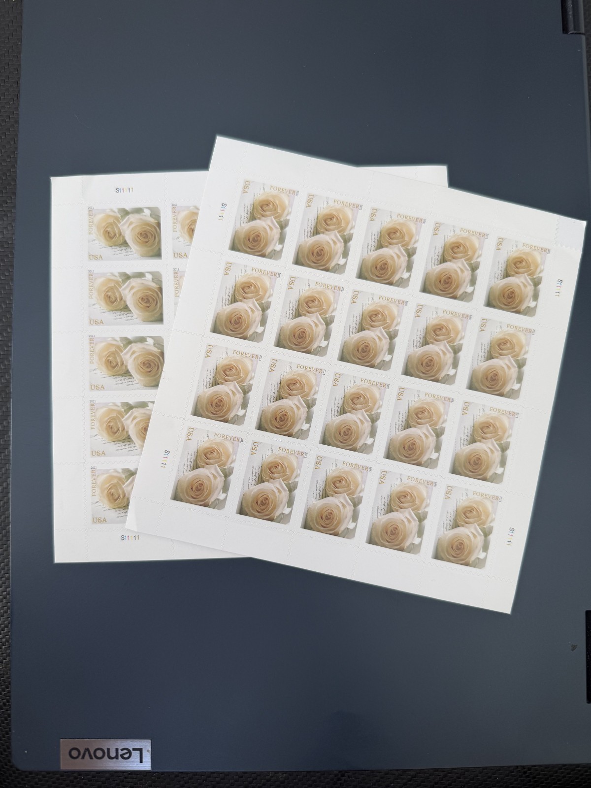 40 Wedding Rose Forever Stamps 2 SHEETS