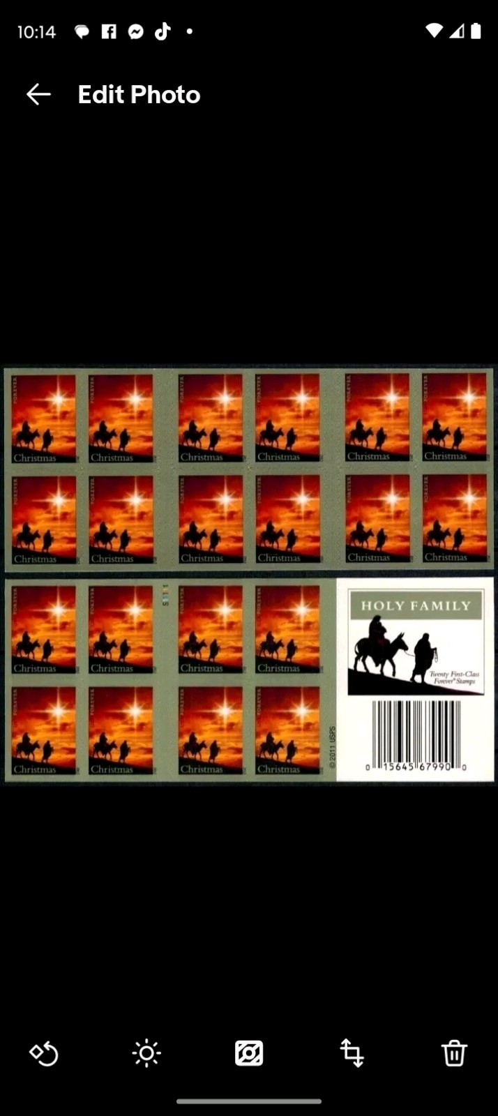 3 FULL BOOKS FOREVER STAMPS 60 USPS CHRISTMAS HOLIDAY
