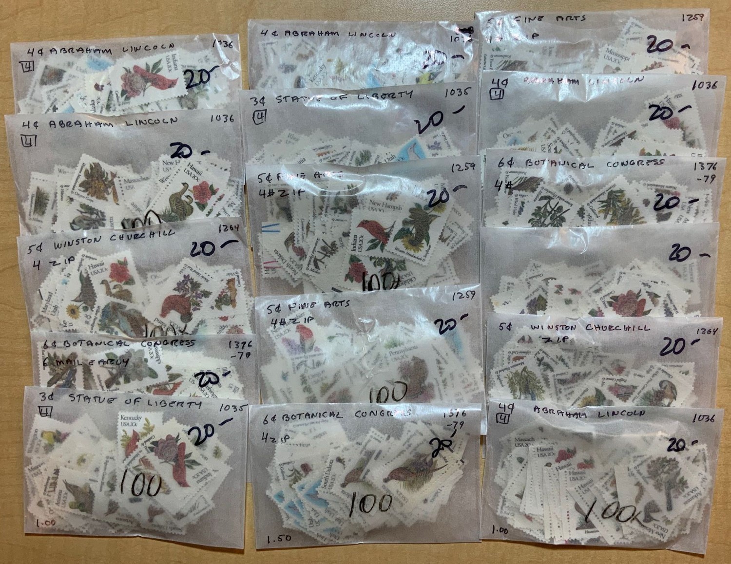 20¢ Discount Mint Postage Lot – 1600 X 20¢ = $320.00 Face Value – Stuart Katz
