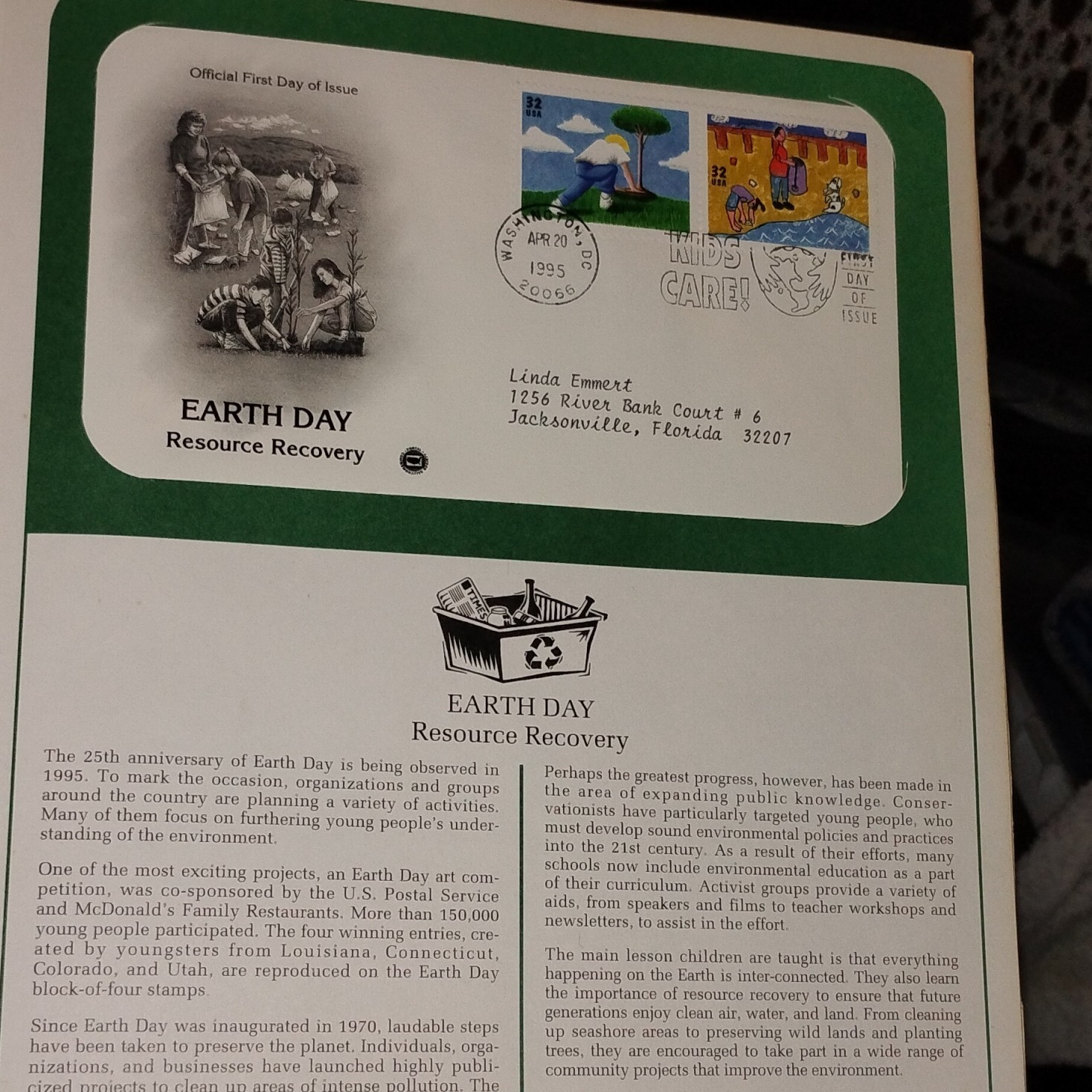 Postal Commemorative Society U.S. FIRST DAY COVERS AND SPECIAL COVERS