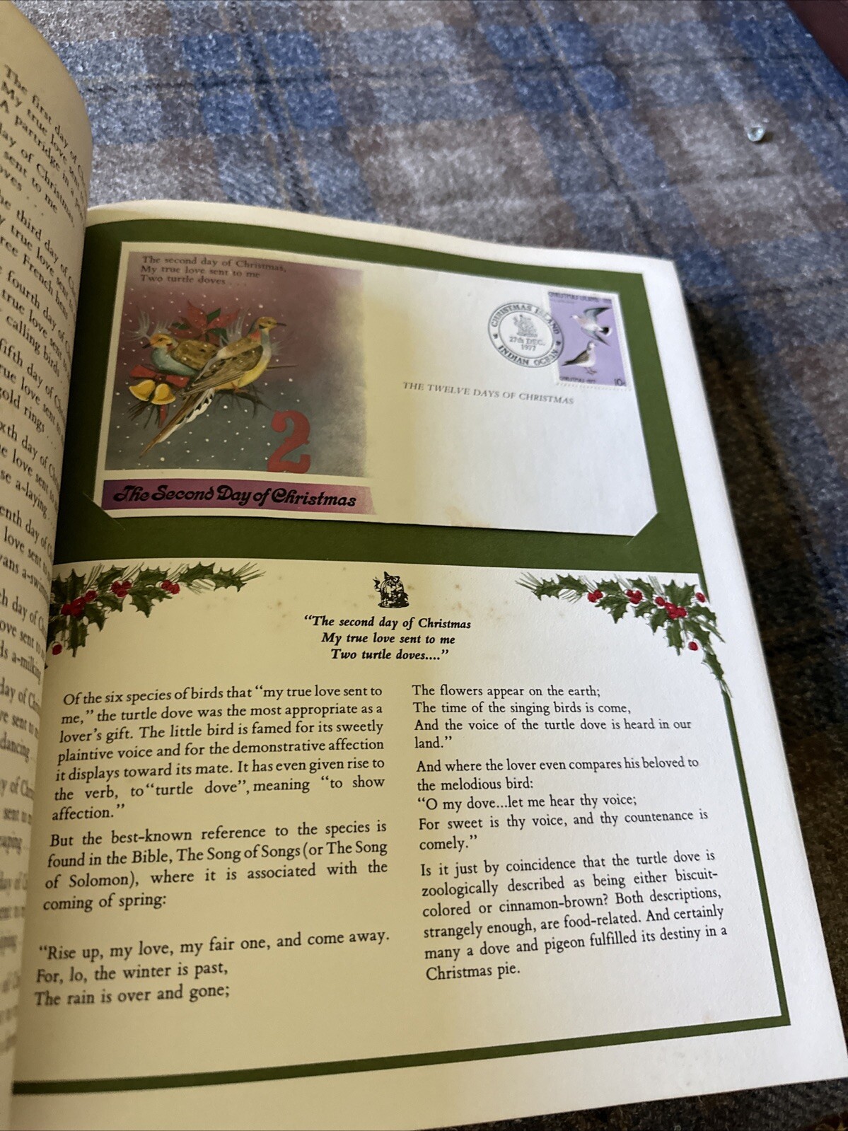 1977 1978 12 Days of Christmas FDC’s Christmas Island x 12 in the set