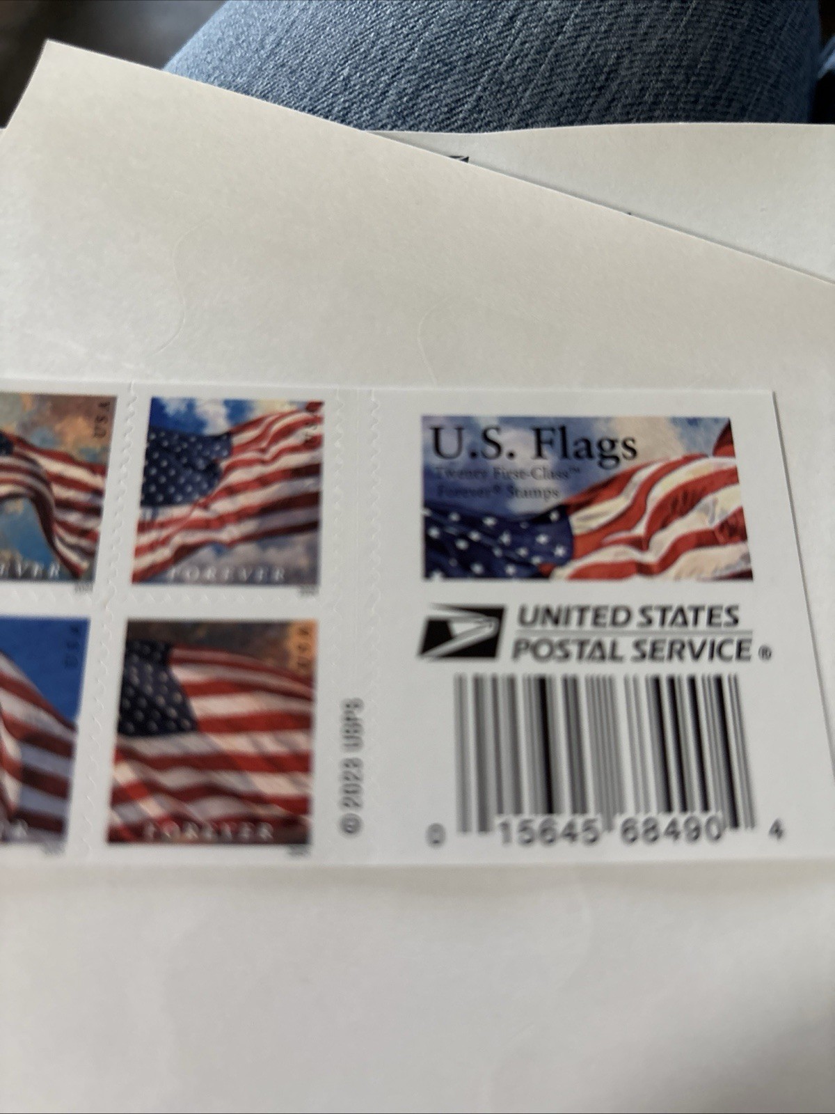20 Forever Stamps U S Flags