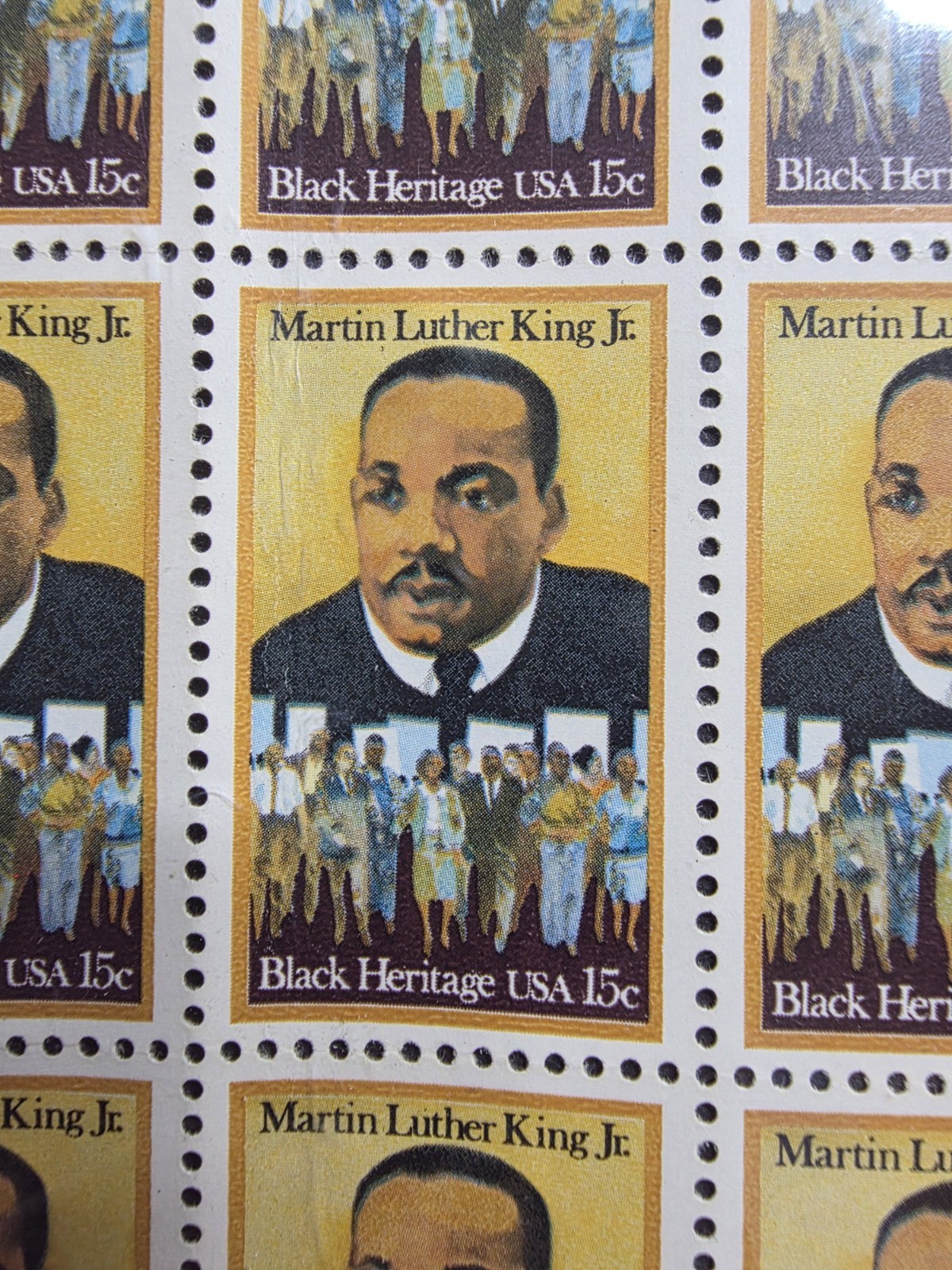 1 Sheet of 50 Martin Luther King Jr 15 cent stamp from 1979