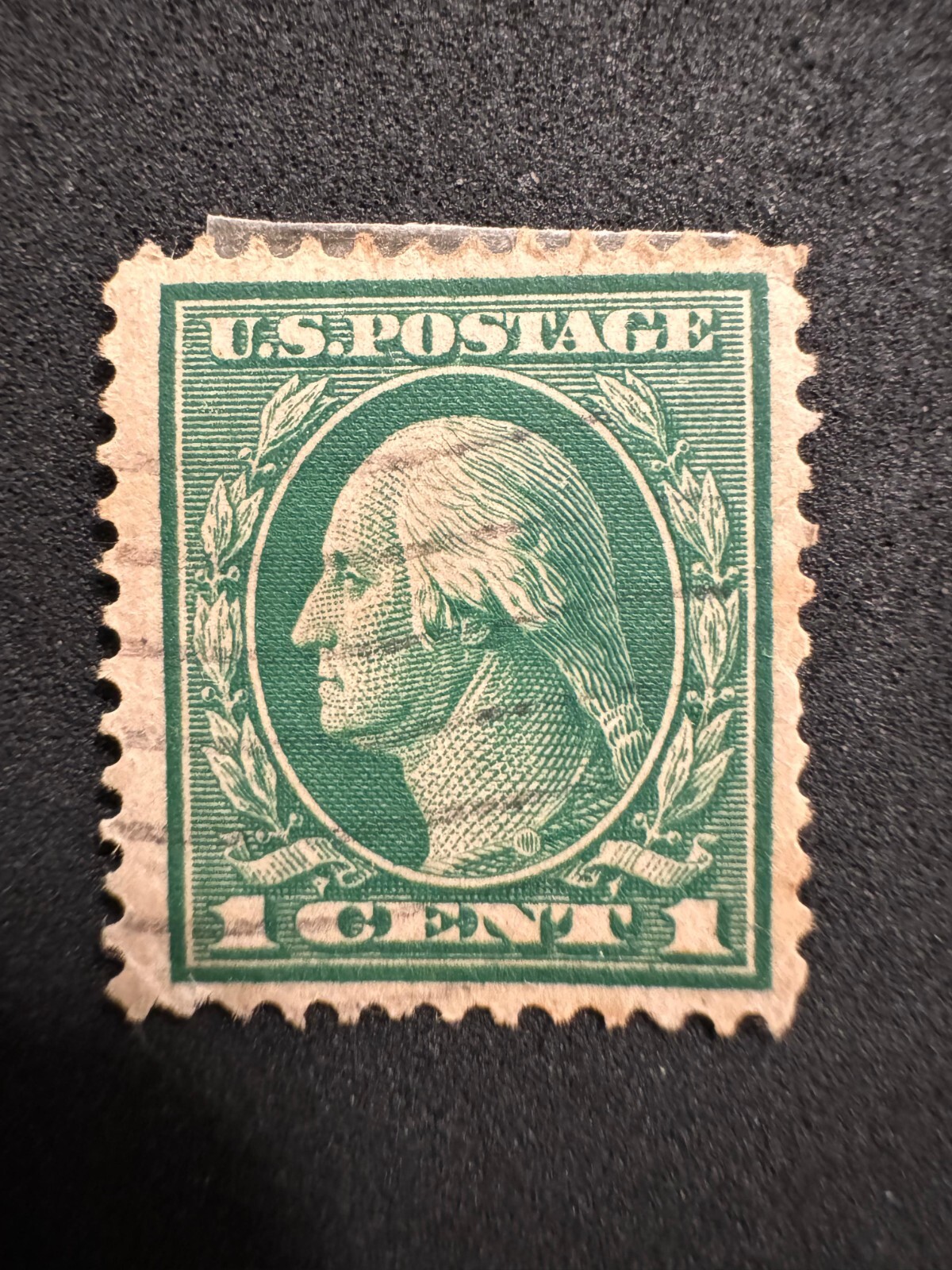 Lot of 3 Old US Stamps – 1 Cent Green, 2 Cent Red, 5 Cent Rare Blue – Washington