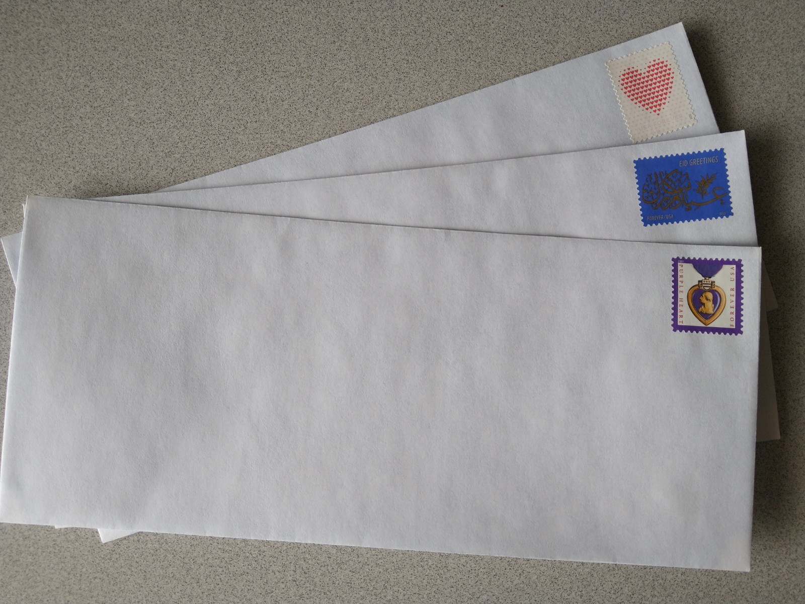 3 forever and/or 82 cents stamped peel seal envelopes free shipping