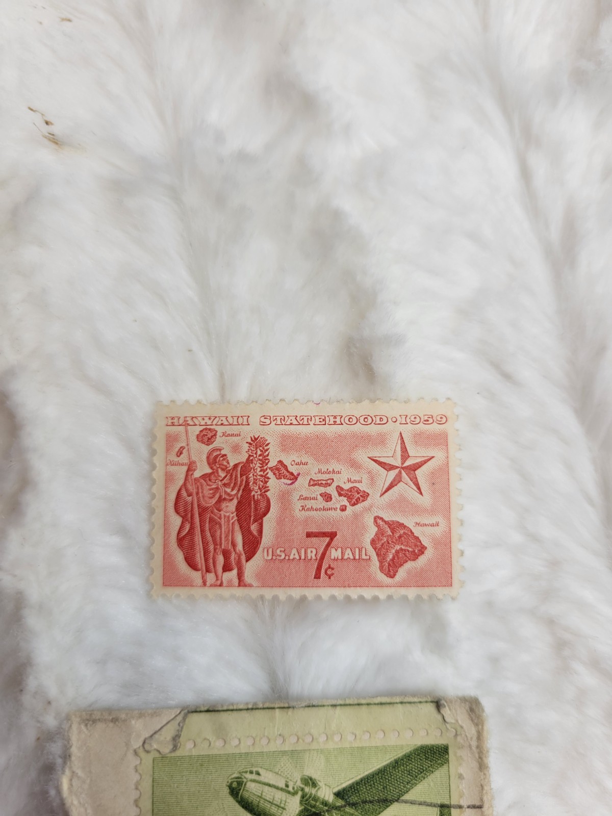 Vintage United States Airmail Stamp Collection Of 6 Used Stamps
