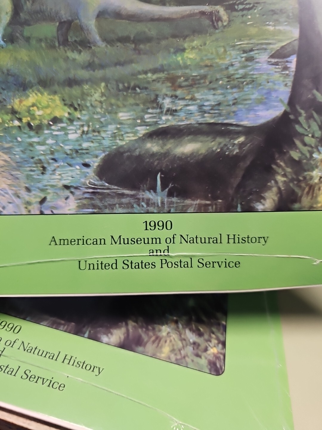 2 1990 Dinosaurs USPS Calendar American Museum Natural History SEALED NEW (OK)