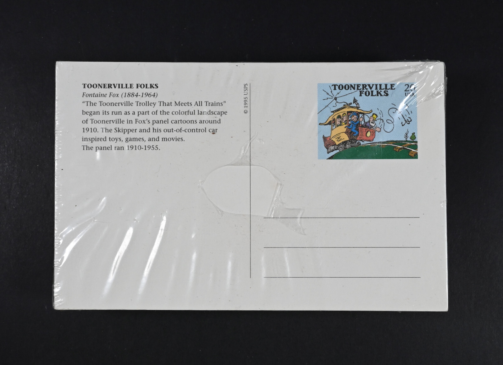 New 1995 Unused 50 ct, 20c Toonerville Folks Newspaper Cartoon USPS Postcards