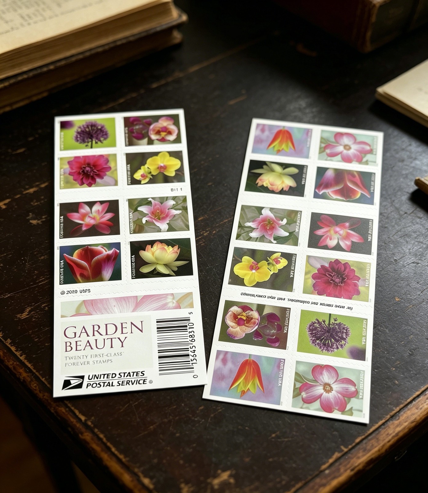 2021 Garden Beauty Scott #5525-5534 MNH Booklet of 20 (5 Booklets – 100 Stamps)