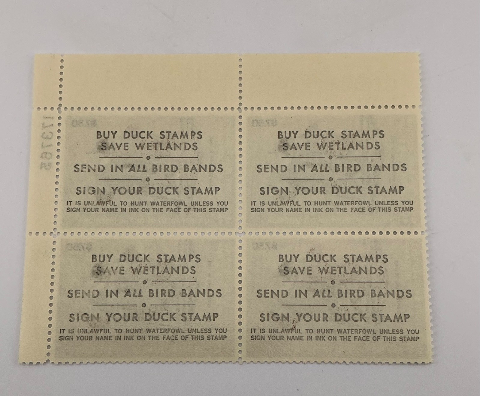1983 US Federal Scott #RW50 Pintails Block of 4 MNH