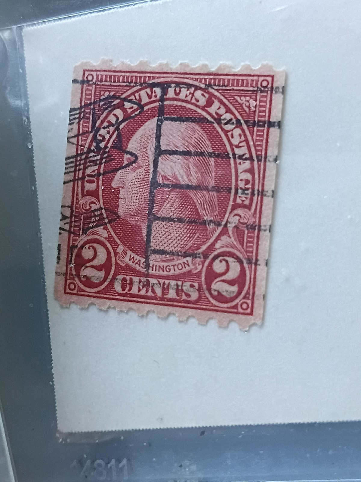 Rare 2 cent George Washington airplane print
