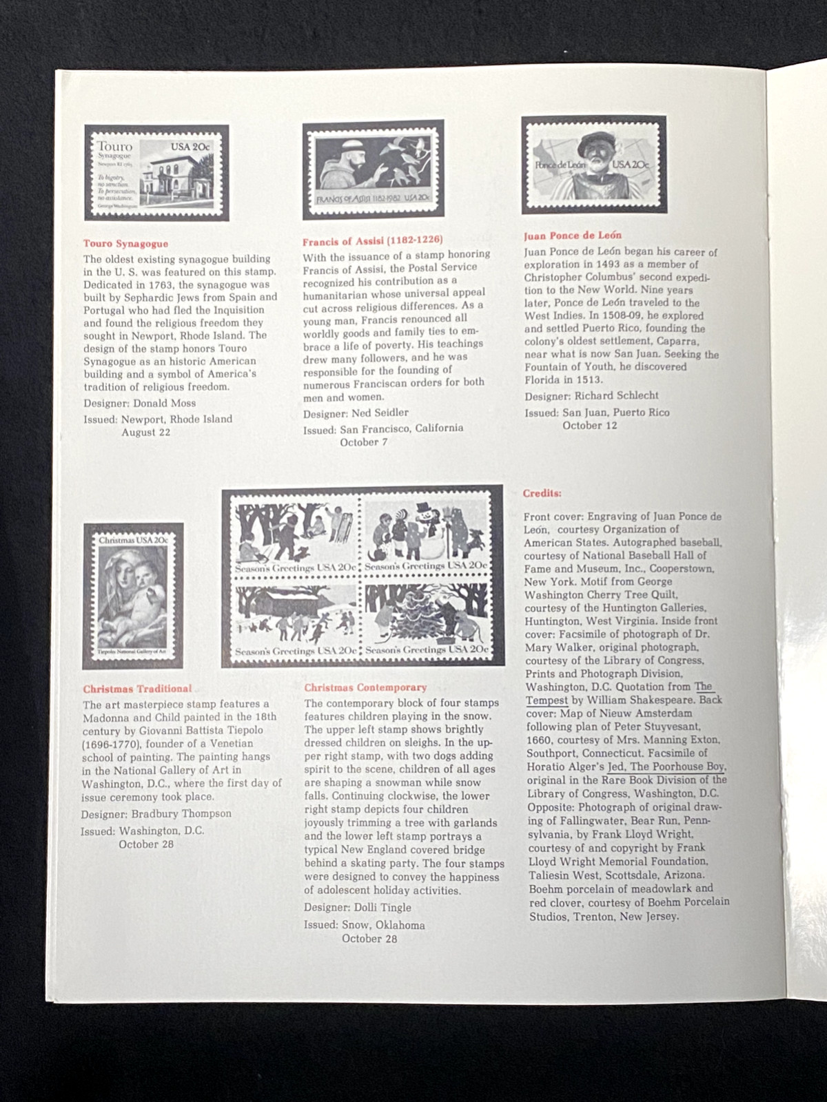 1982 USPS Commemorative Stamp Set 882 New never used Jackie Robinson, Washington