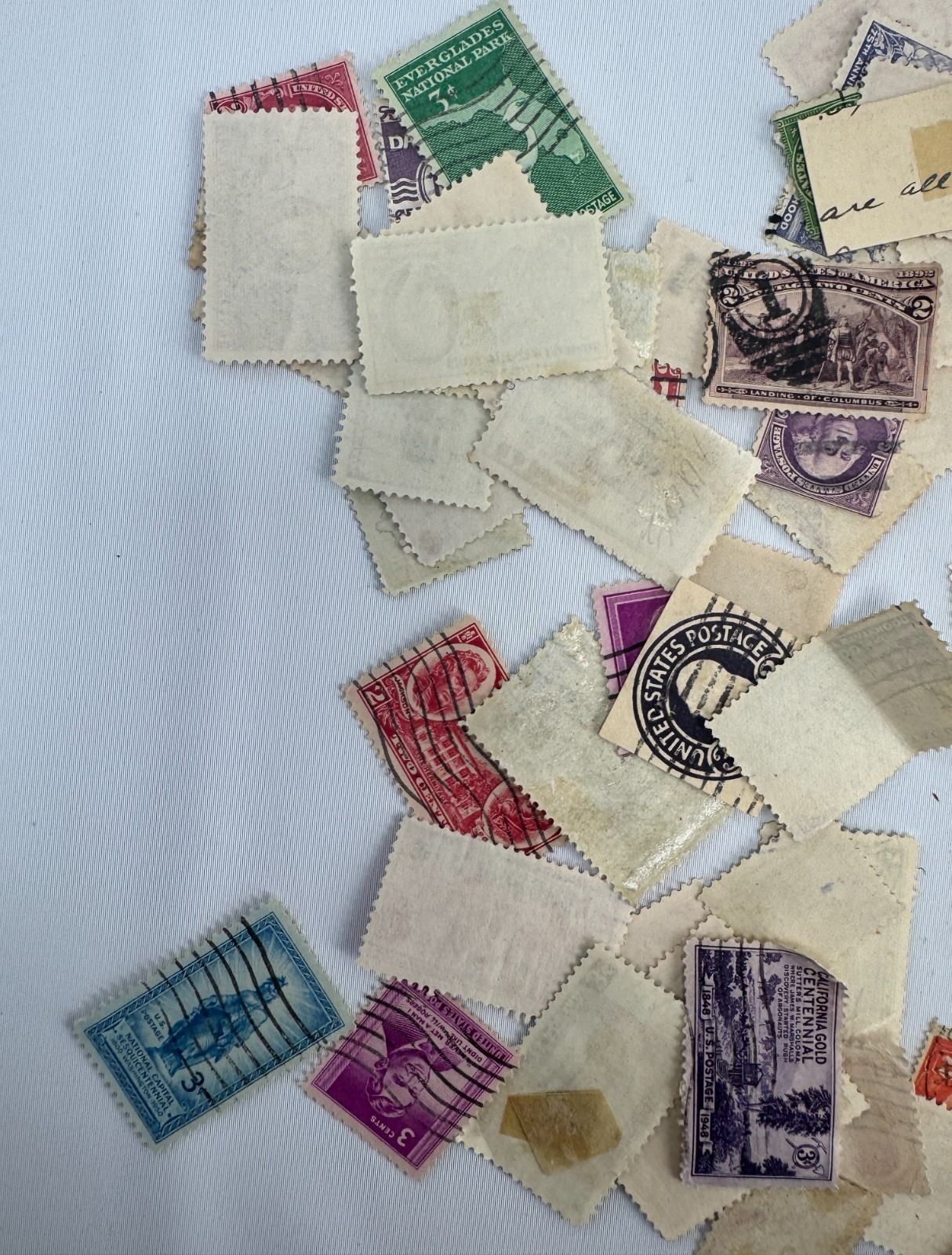 Large Vintage US Worldwide Postage Stamp Collection Lot 120+ Used