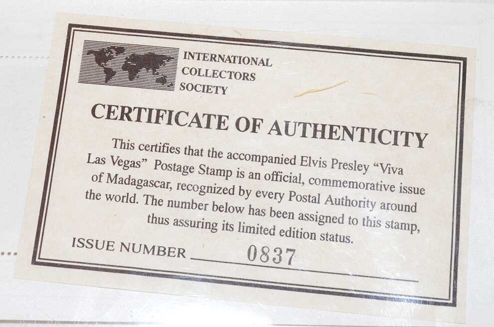 Madagaskar 1995 Elvis Presley Postage Stamp – 60th Anniversary 1935-1977