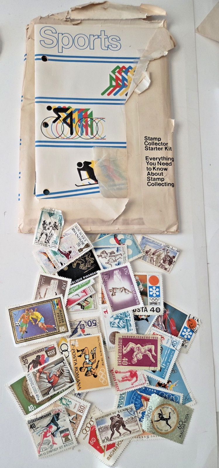 Vtg US Stamps & Foreign Loose Stamps Lot & Unused Sheets MNH 1960s Cagney Monroe