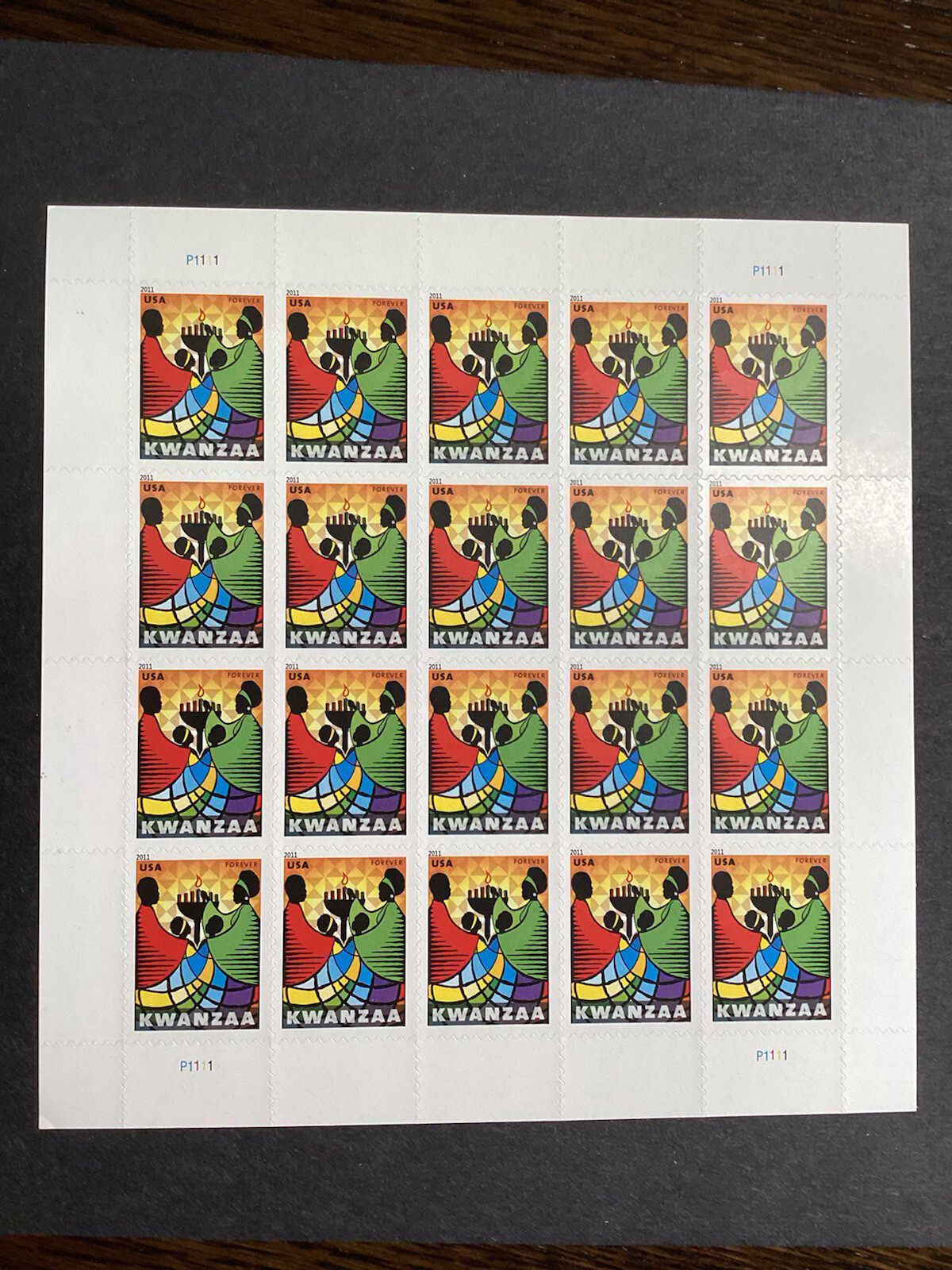 SCOTT#4584 SHEET OF 20 KWANZAA FOREVER STAMPS MNH-2011-US
