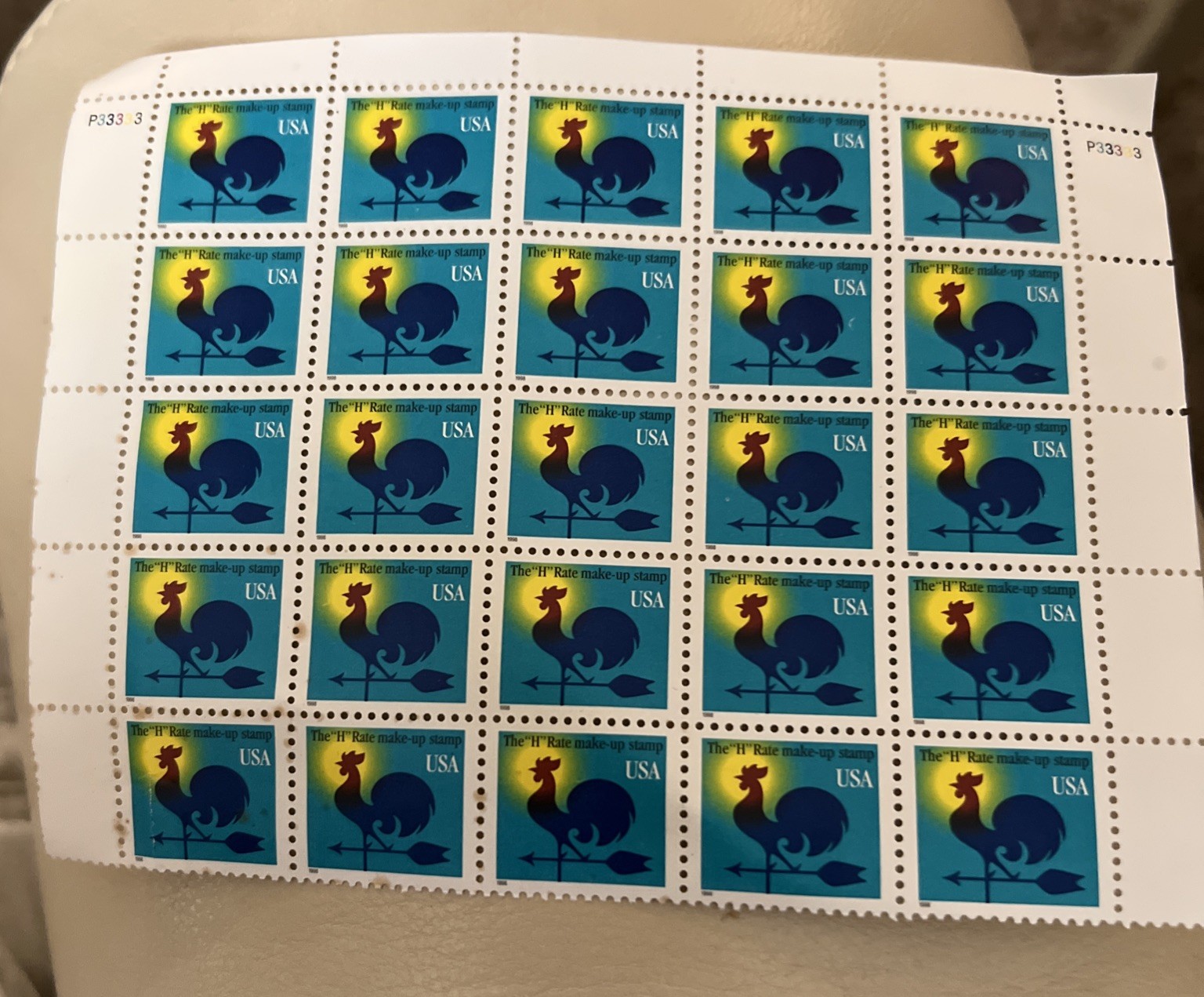 USPS The “H” Rate Make-Up Stamps (25 Stamps)