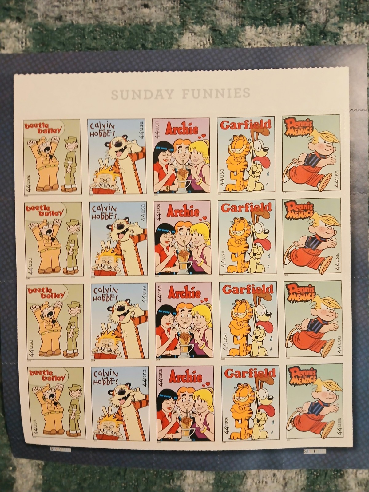 United States 44¢ Sunday Funnies Cartoons Postage Stamp #4467-71 MNH Sheet