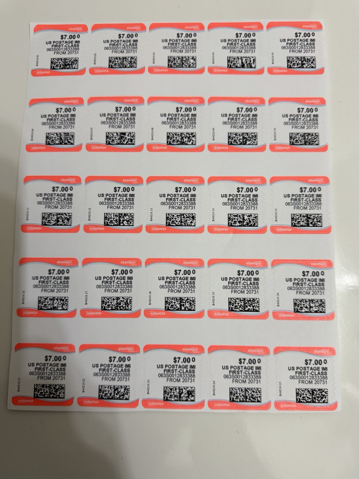 Computer Vended Stamps A Mix Of Stamps All You 50 each $5.00 $6.00 $7.00 $8.00