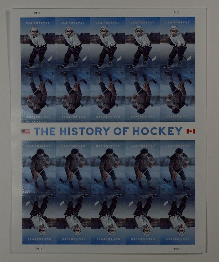 US SCOTT 5252 – 5253b BOOKLET OF HISTORY OF HOCKEY 20 STAMPS FOREVER MNH