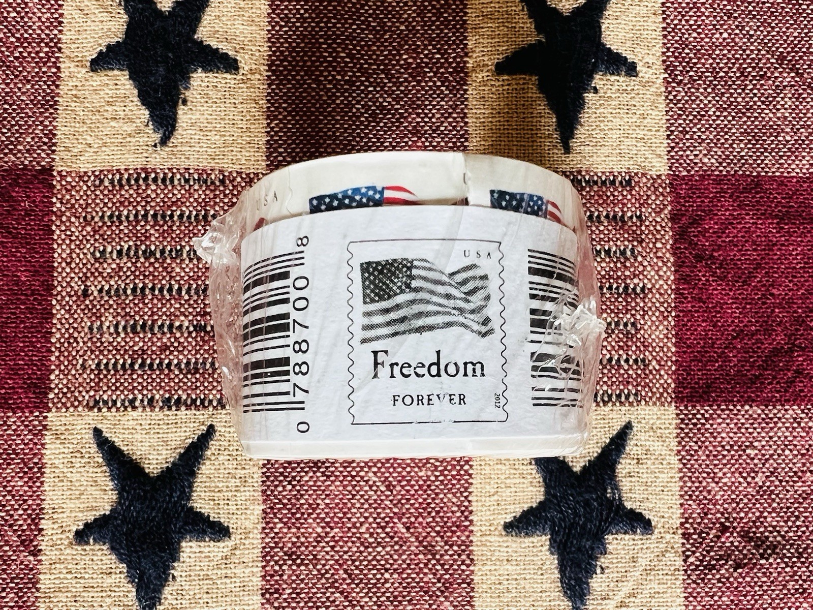 USA First Class Forever Stamps Roll Coil of 100 USPS Stamps – Sealed Four Flags