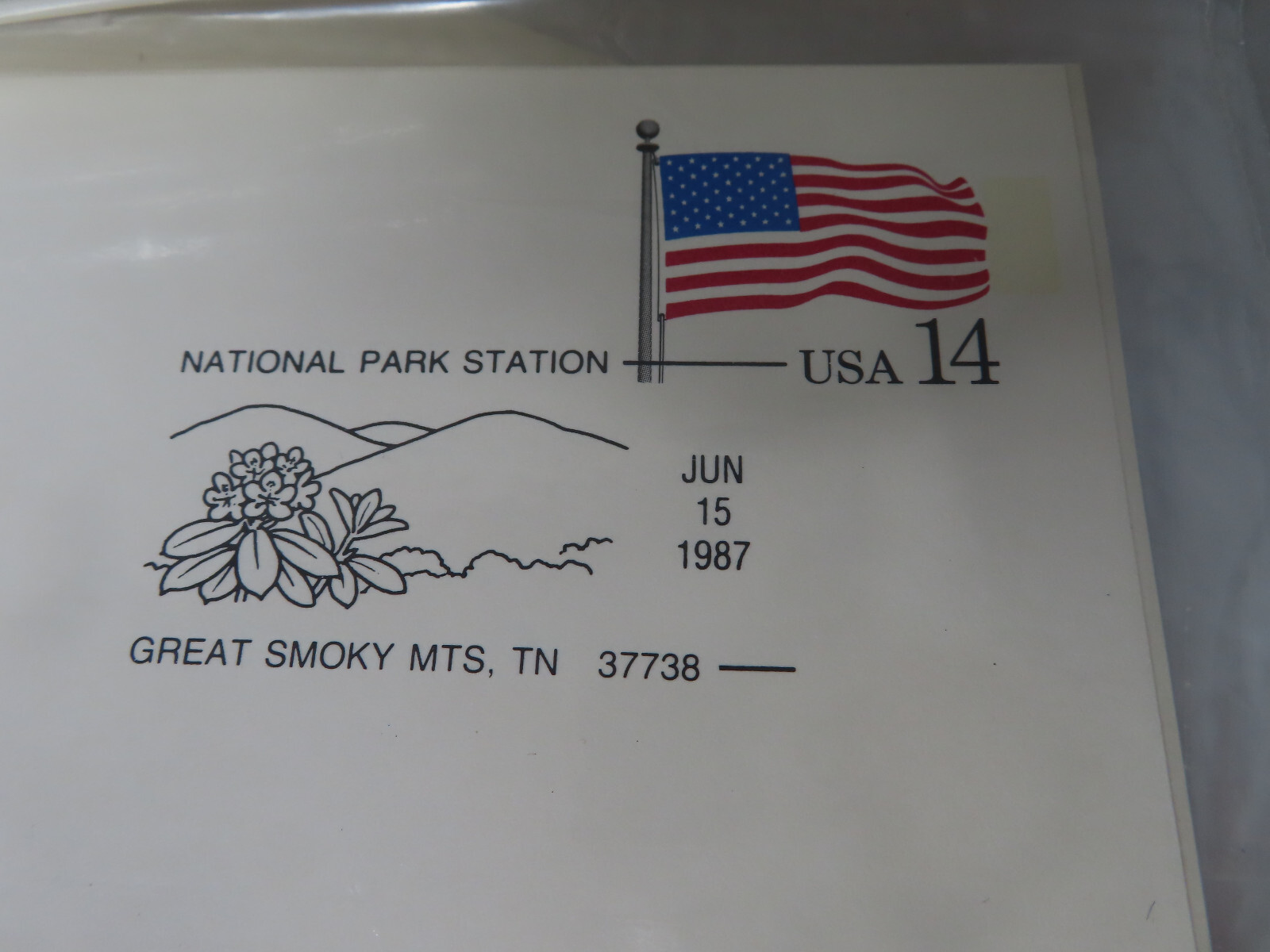 USPS 14 cent Postcards 1987 Lot Ten National Park Stations First Day of Issue