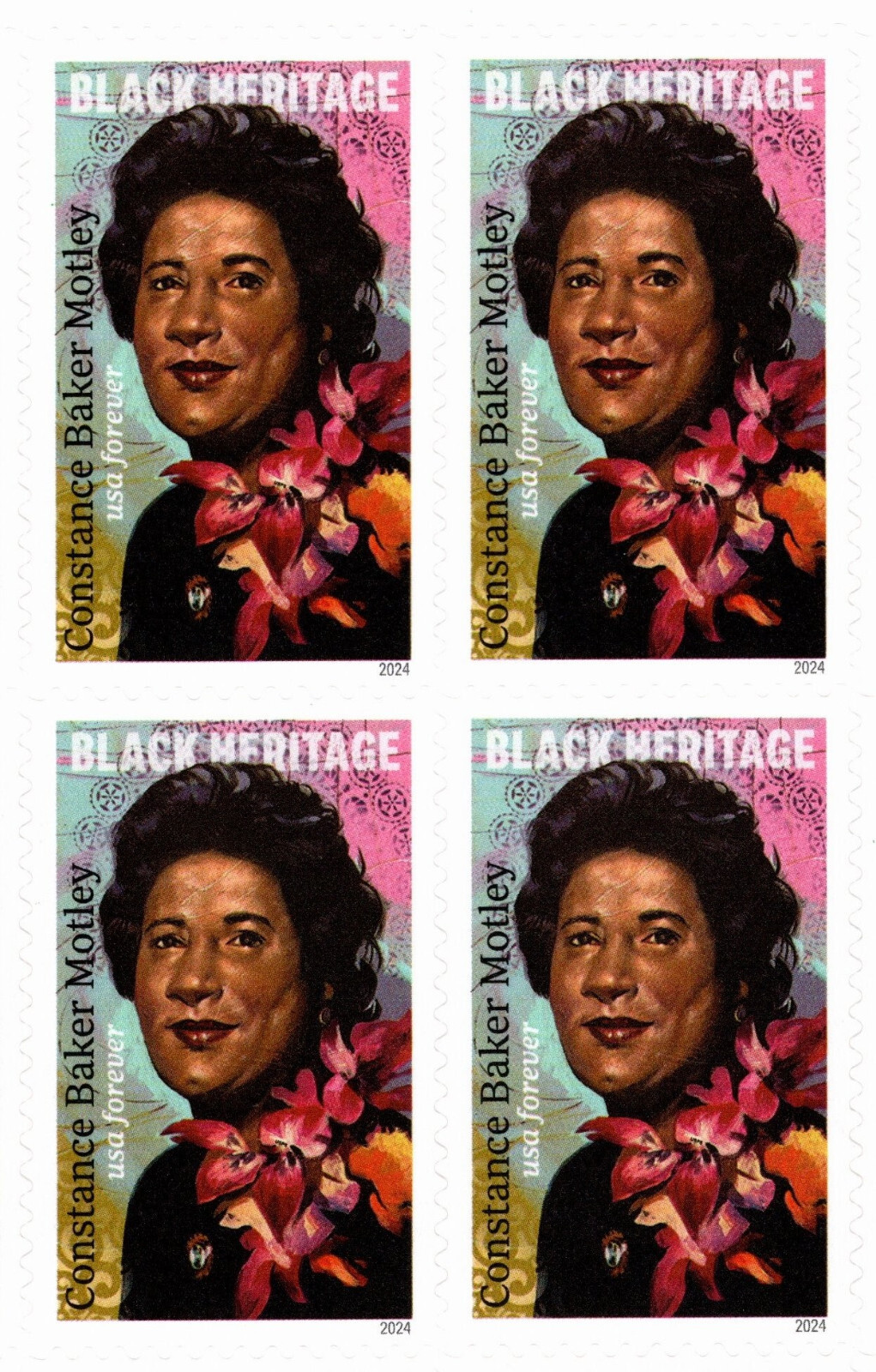 USA 2024 CONSTANCE BAKER MOTLEY IN MEMORY 20 FOREVER STAMPS SCOTT 5830 MNH