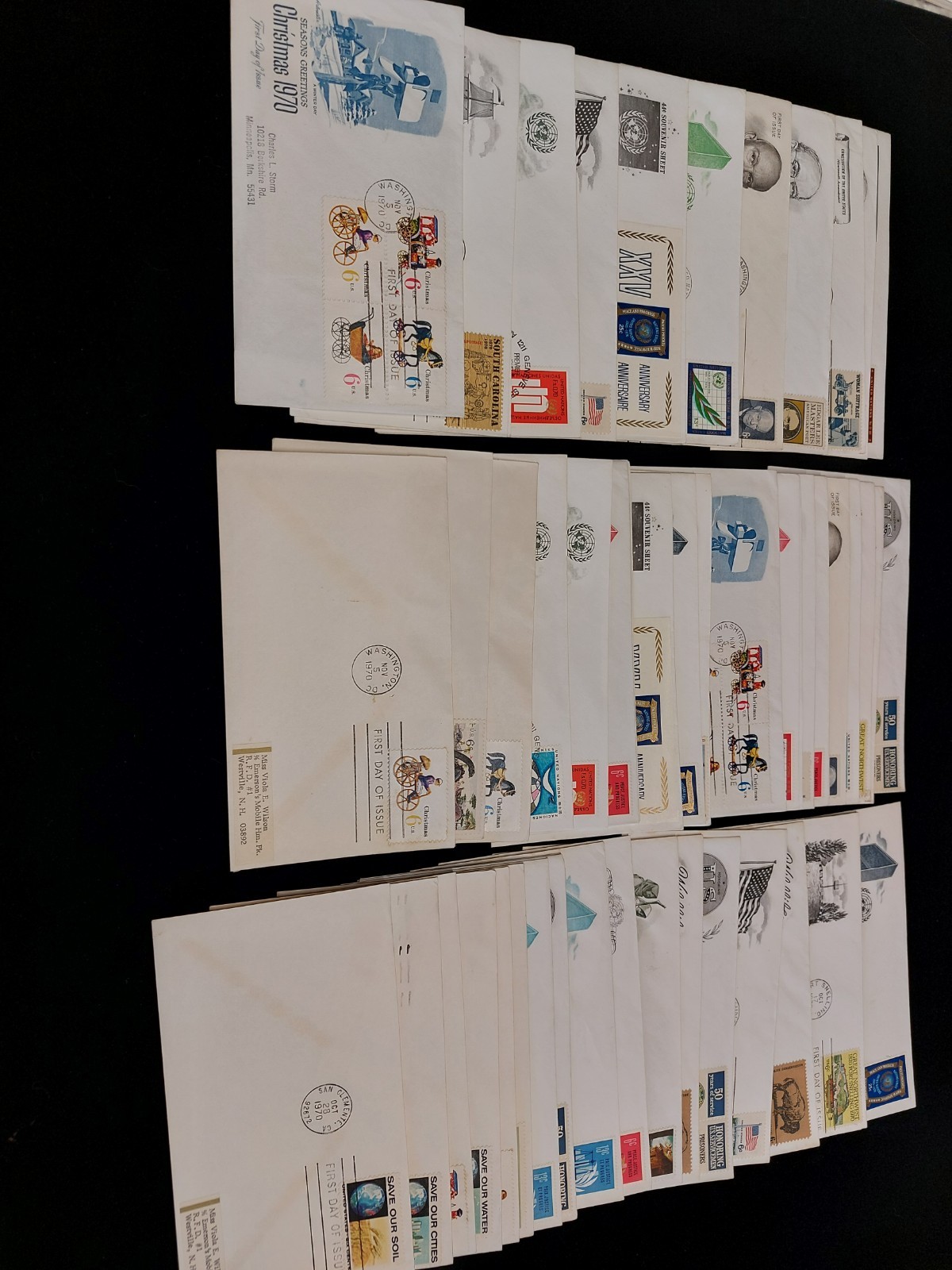 263 First Day Covers 1955-1994
