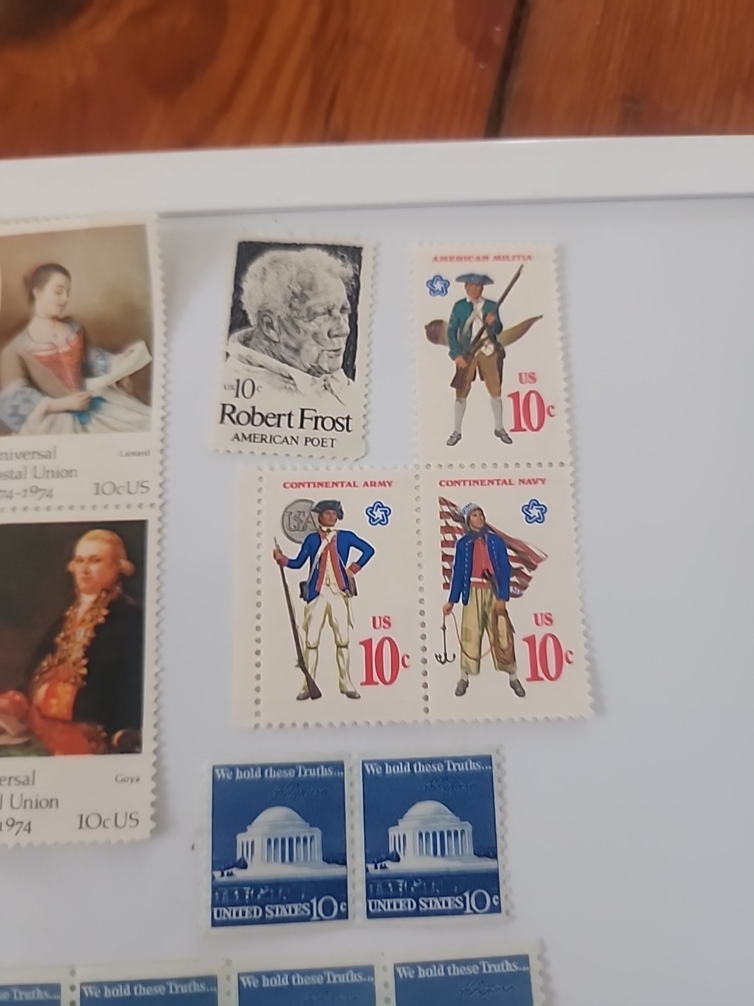Vintage Mixed Lot of 105 Unused 10 & 15 Cent U.S. Post Office Postage Stamps