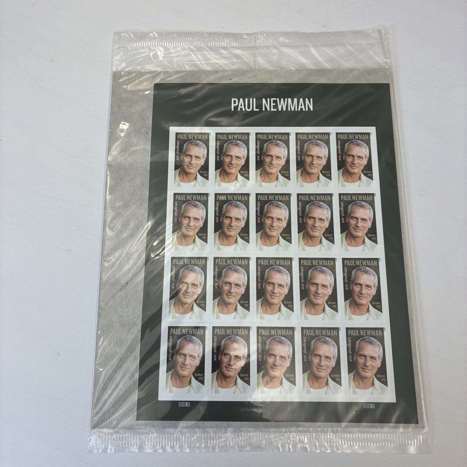 US SCOTT 5020 PANE OF 20 PAUL NEWMAN STAMPS FOREVER MNH SEALED IN USPS WRAPPER