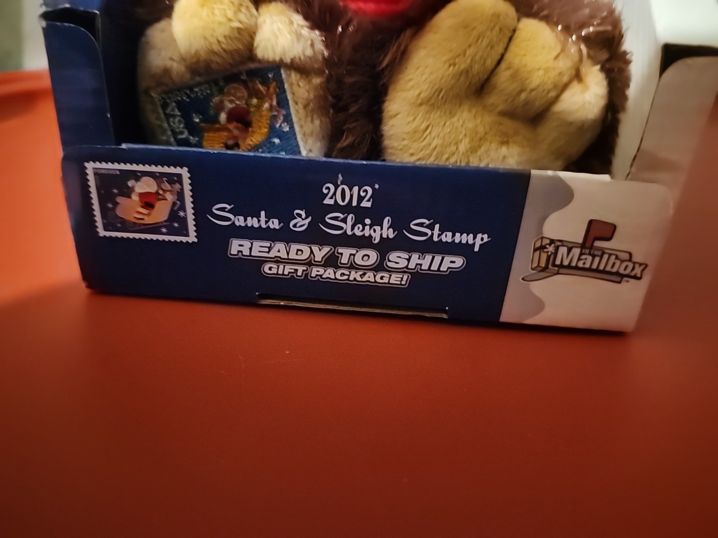 2012 Santa & Sleigh Stamp Forever Stamp Ready To Ship Gift Package Plush Bear