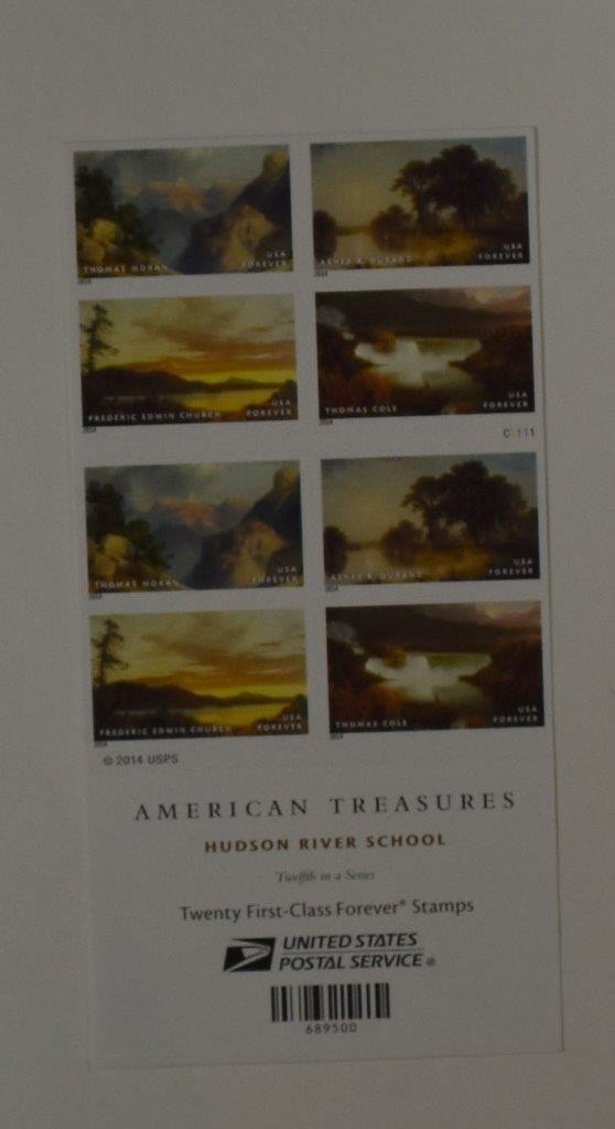 US SCOTT 4920b BOOKLET OF 20 AMERICAN TREASURES HUDSON RIVER FOREVER STAMPS MNH